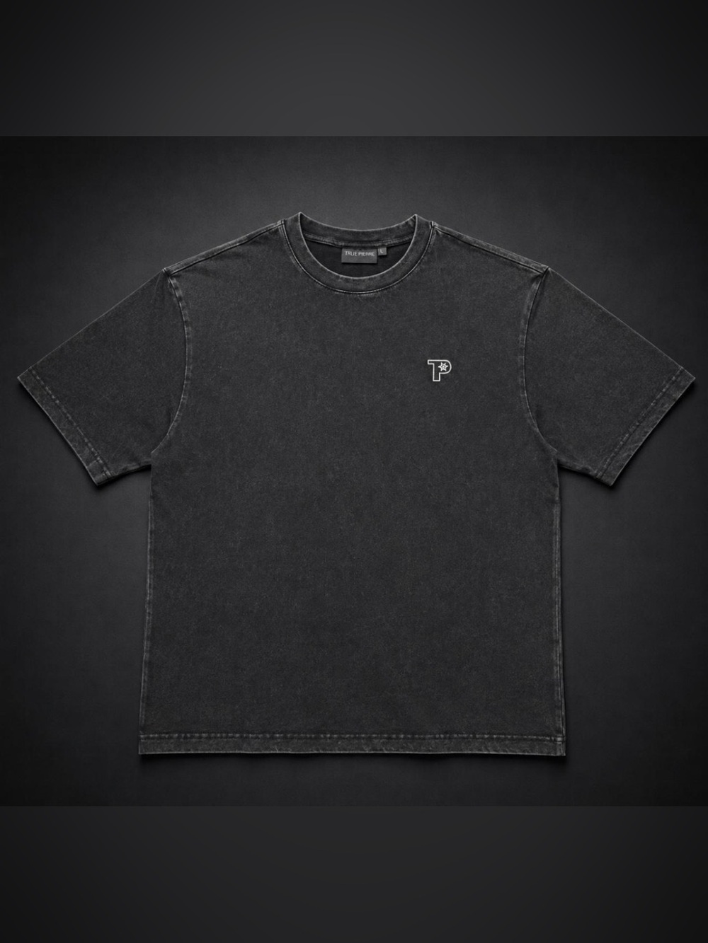 True Pierre Acid Washed ‘TP Star Logo’ Tee - Size L - NWT